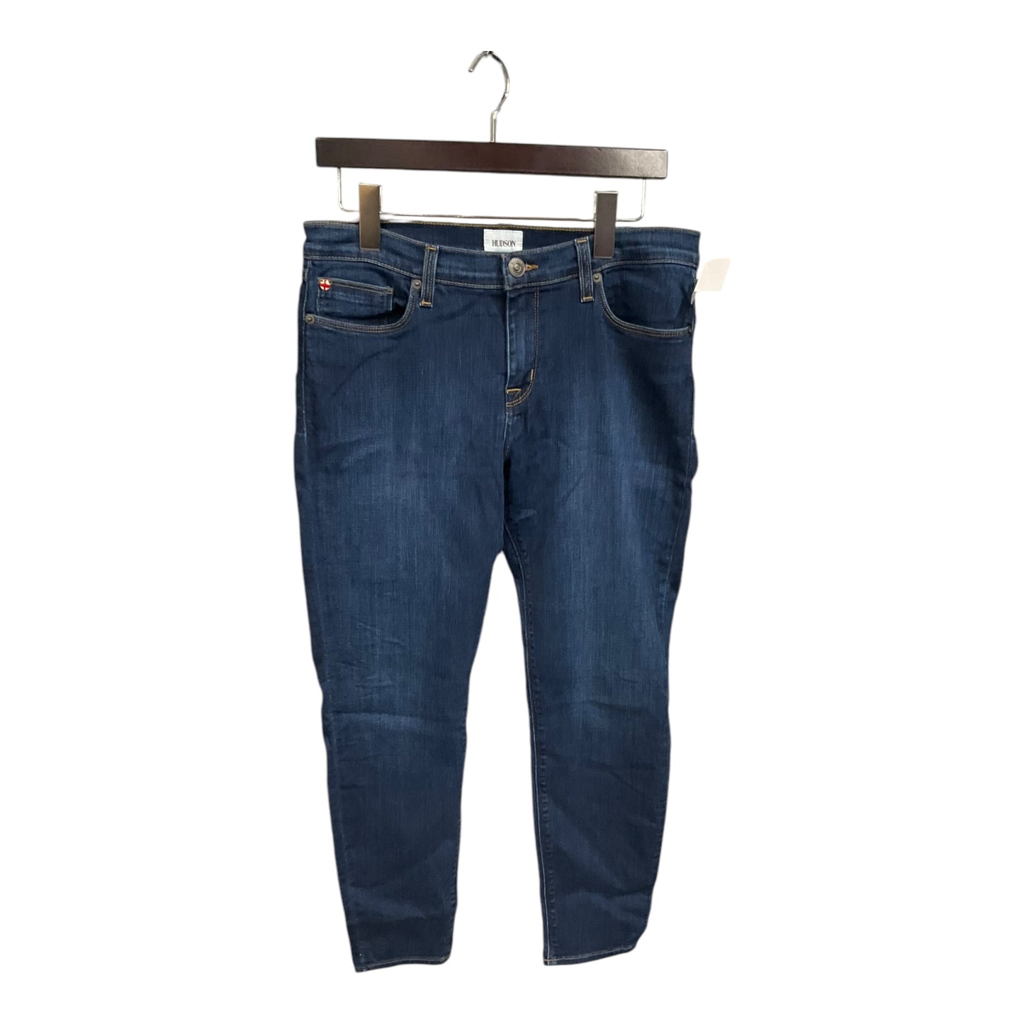 Jeans Straight By Hudson In Blue Denim, Size: 8