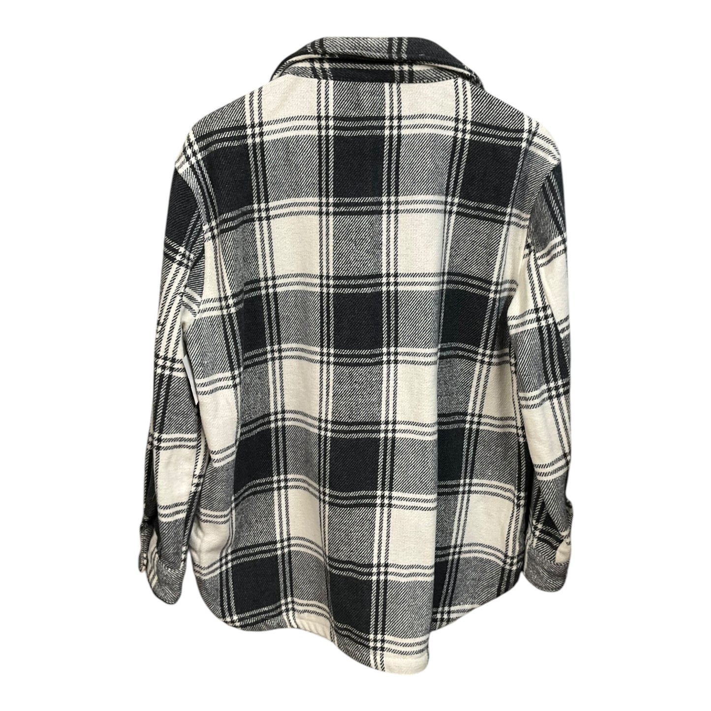 Jacket Shirt By Clothes Mentor In Plaid Pattern, Size: M