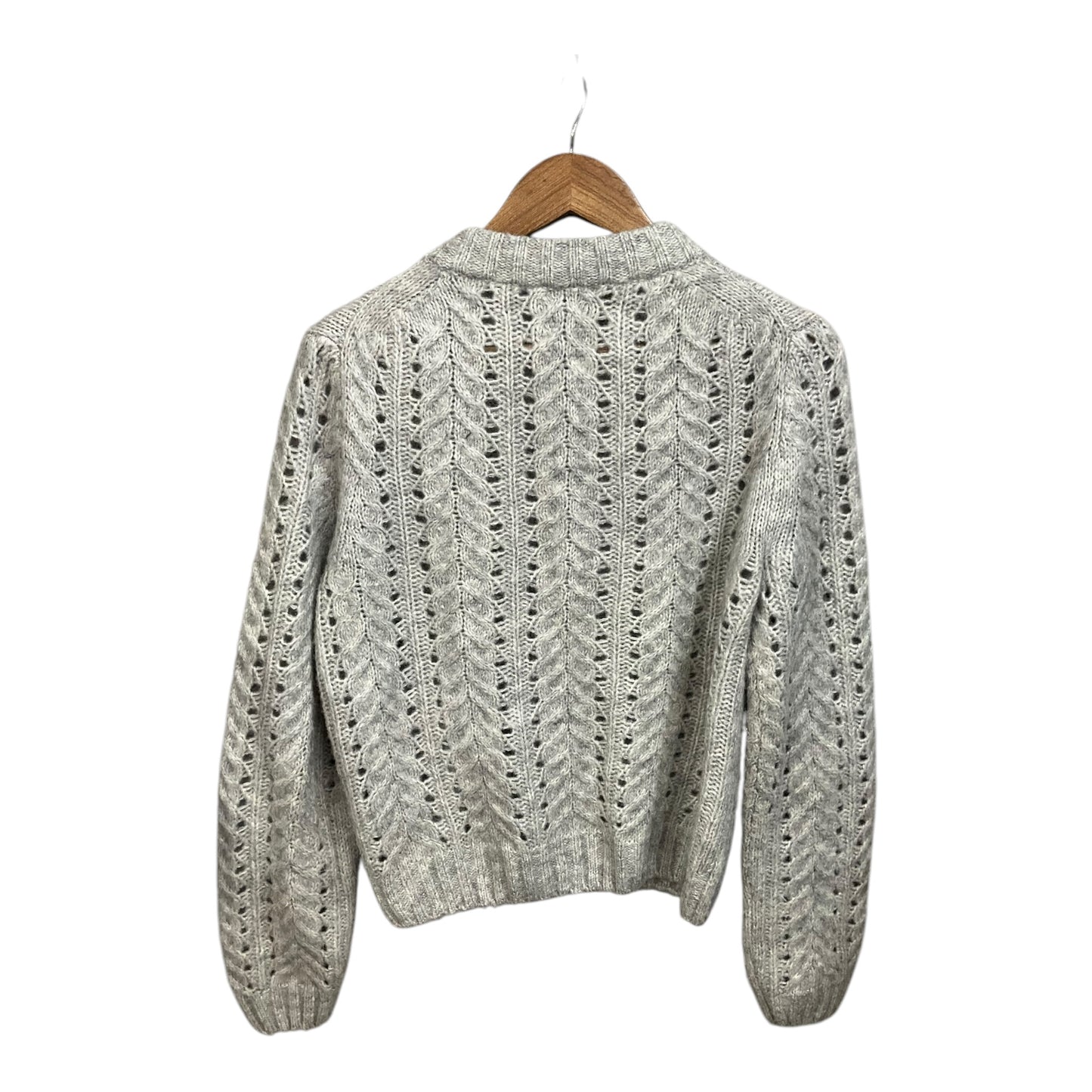 Cardigan By Clothes Mentor In Grey, Size: L