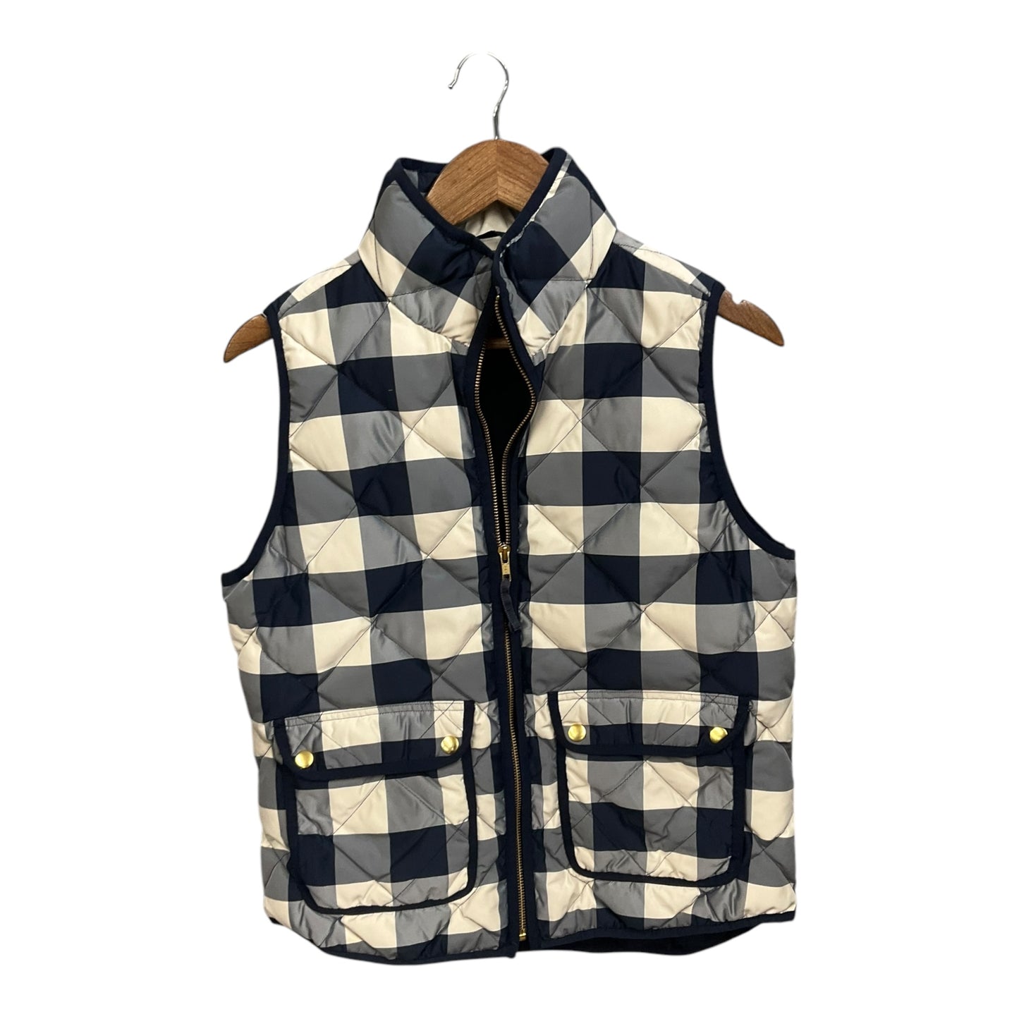 Vest Puffer & Quilted By J. Crew In Blue, Size: S