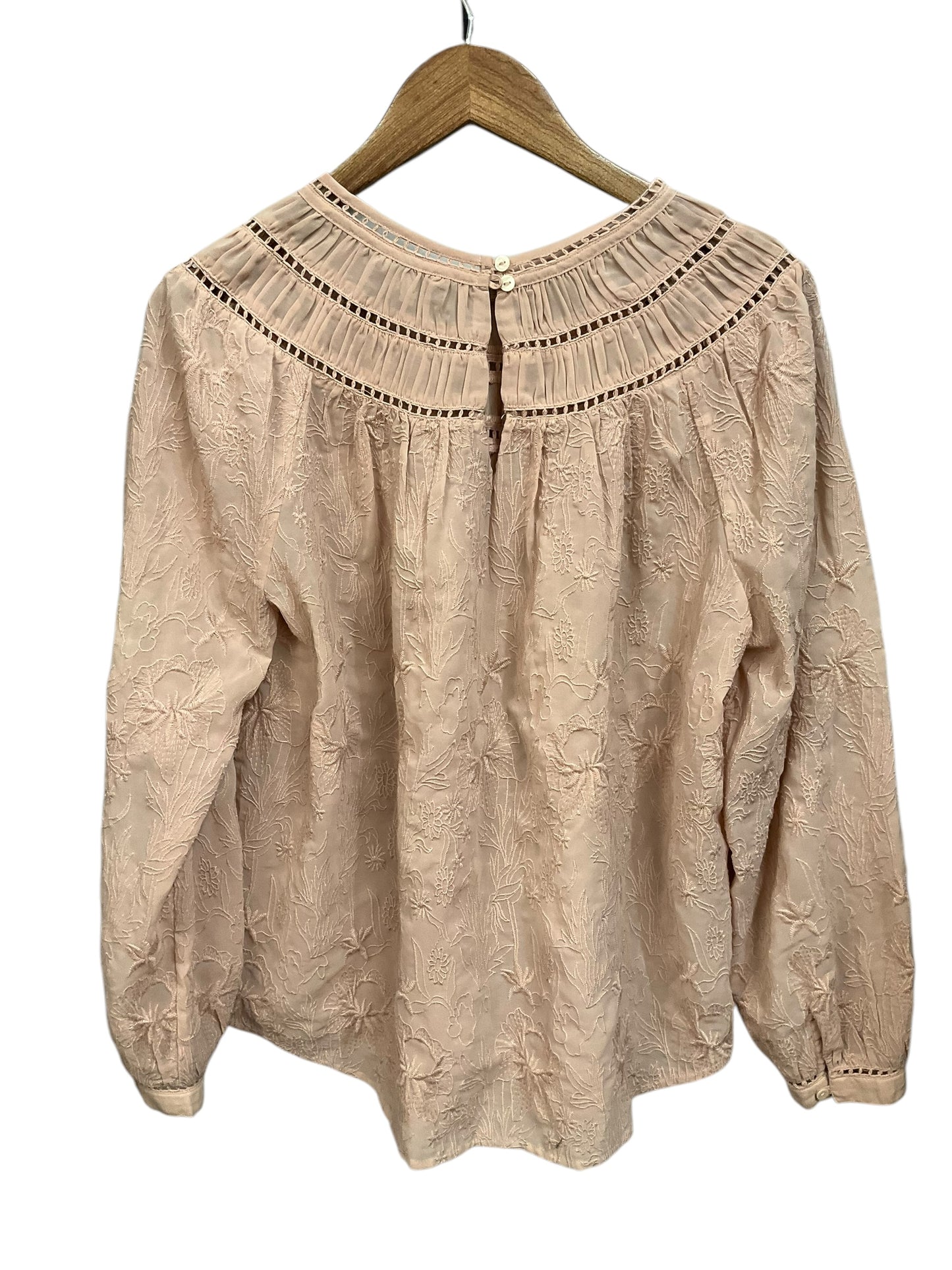 Top Long Sleeve By Lucky Brand In Tan, Size: M