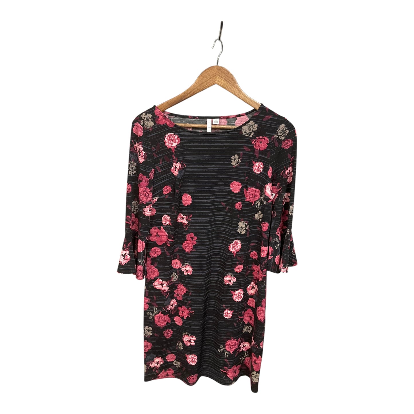 Dress Casual Midi By Elle In Floral Print, Size: Xs