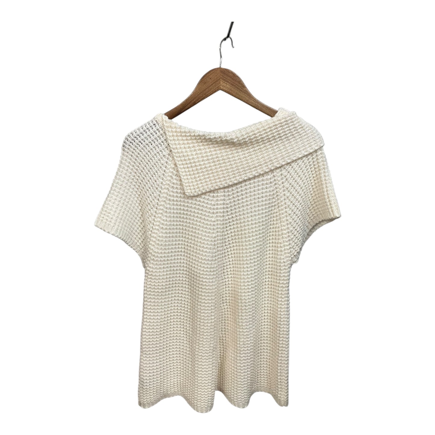 Sweater By Worthington In White, Size: L