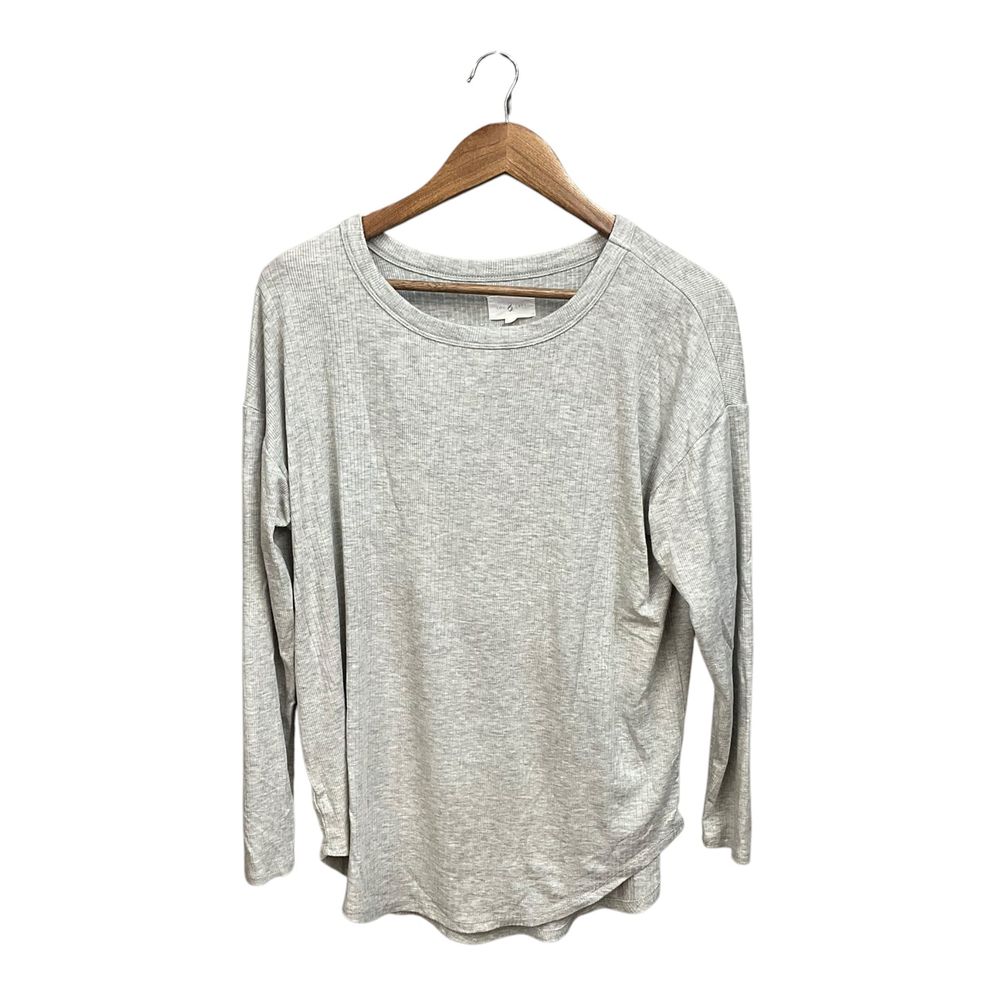 Top Long Sleeve By Lou And Grey In Grey, Size: M