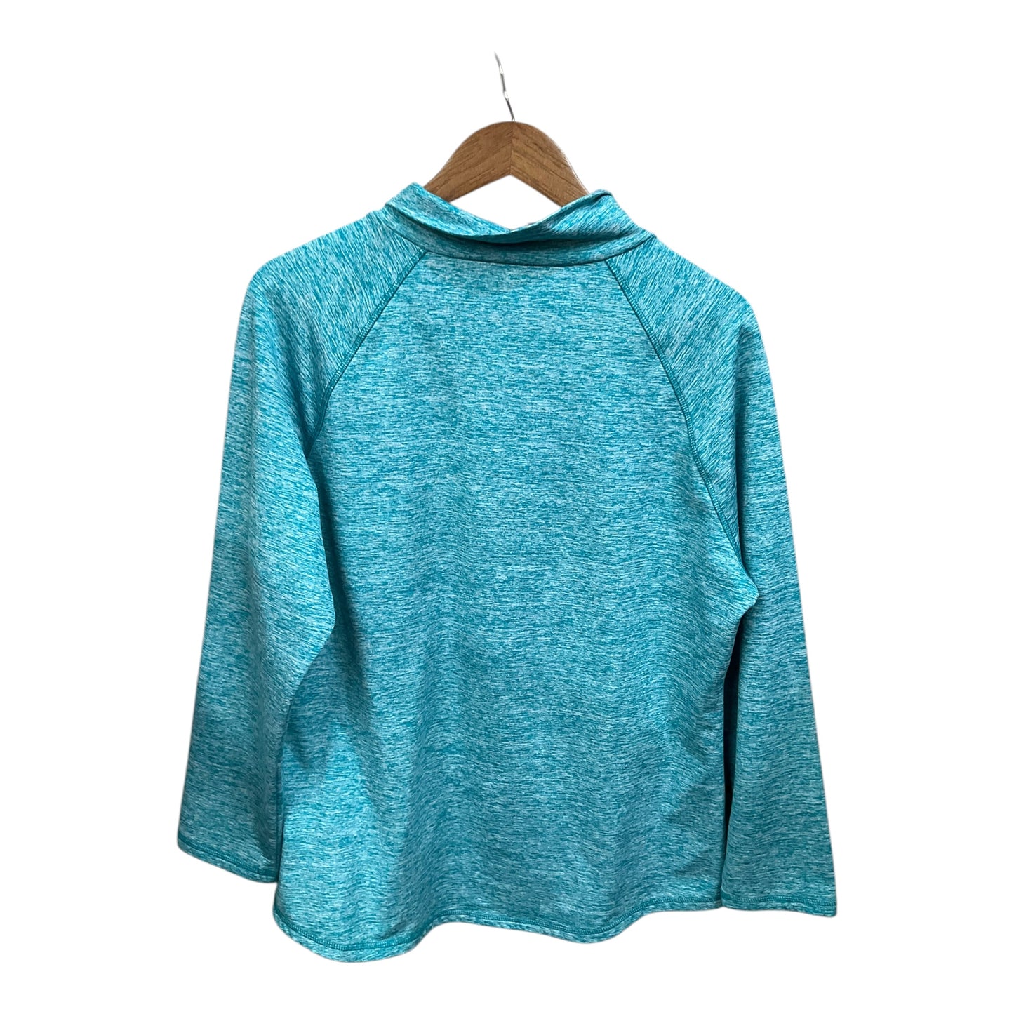 Athletic Top Long Sleeve Collar By Clothes Mentor In Teal, Size: 2x