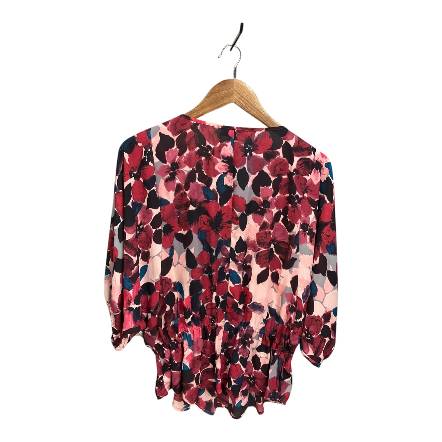 Top Short Sleeve By Alfani In Floral Print, Size: L