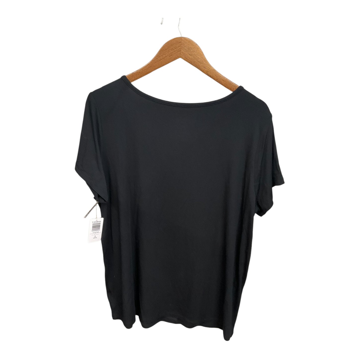 Top Short Sleeve By Torrid In Black, Size: 2x