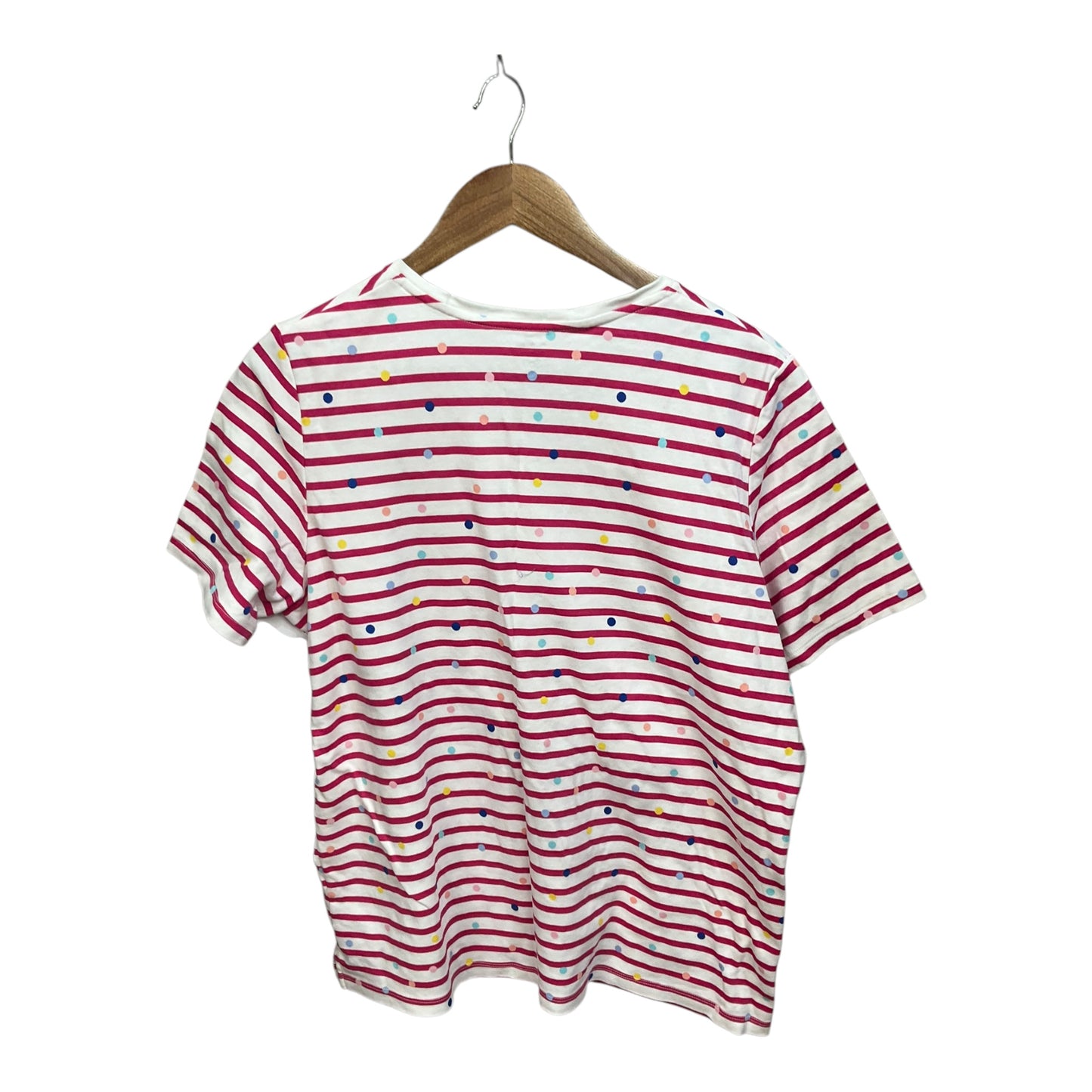 Top Short Sleeve By Kim Rogers In Striped Pattern, Size: Xl