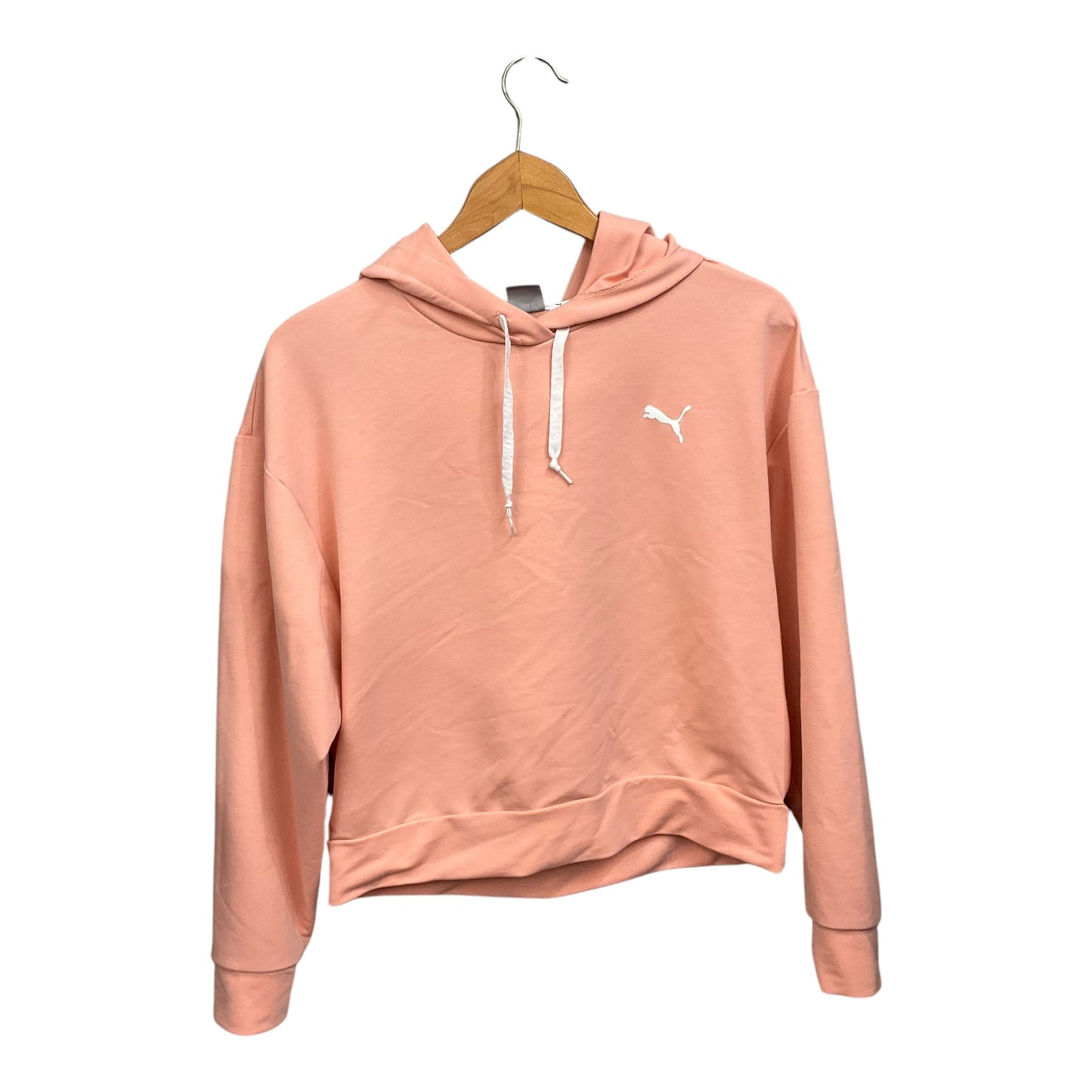 Athletic Sweatshirt Hoodie By Puma In Pink, Size: S