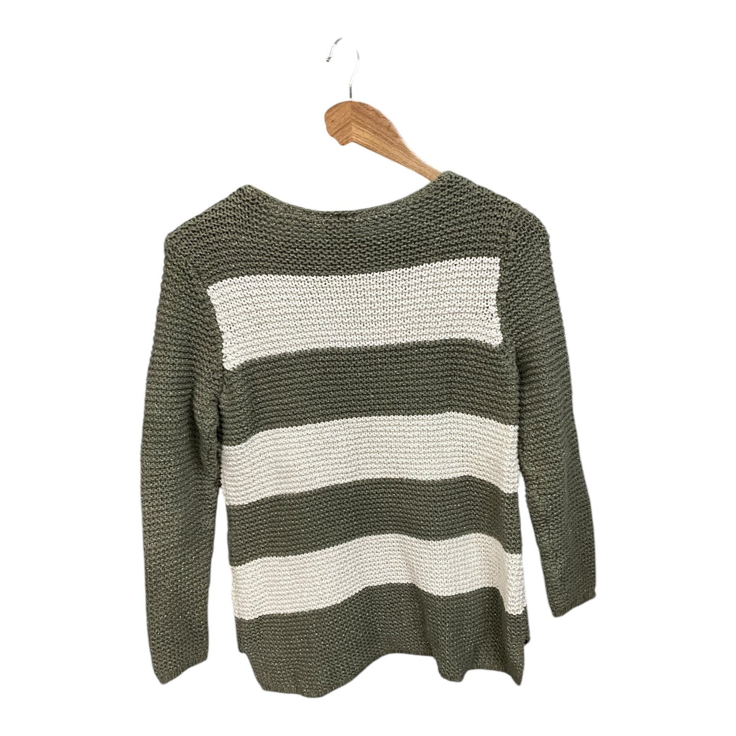 Sweater By Chicos In Green, Size: M