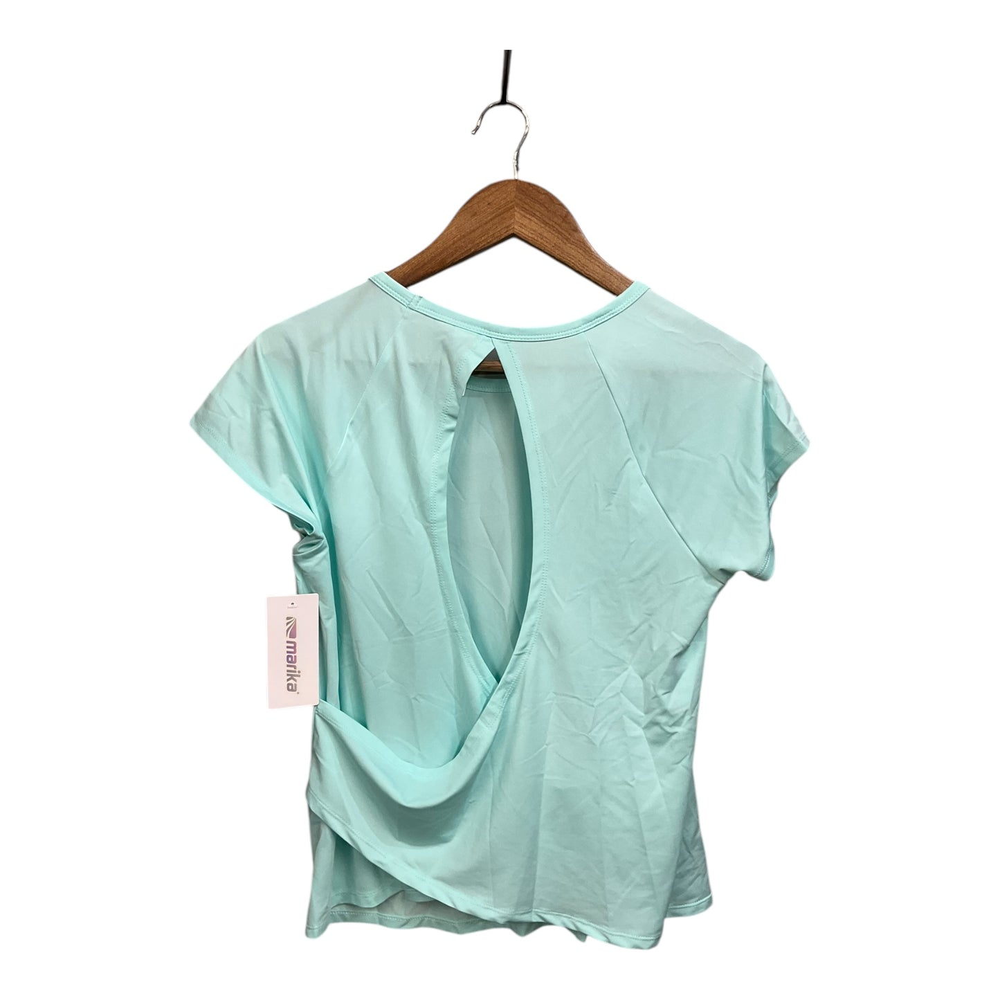 Athletic Top Short Sleeve By Marika In Teal, Size: S