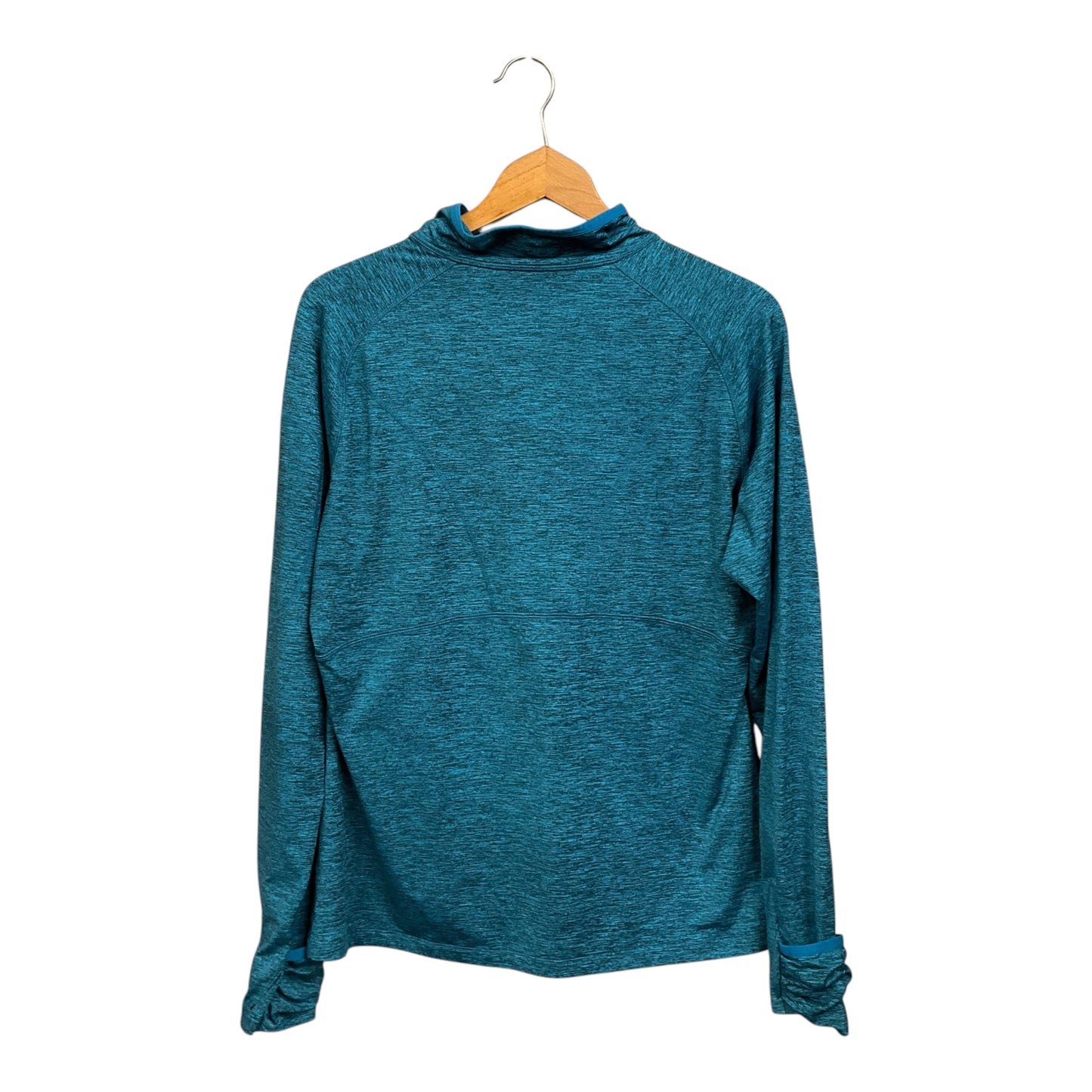 Athletic Top Long Sleeve Crewneck By Kirkland In Teal, Size: Xl