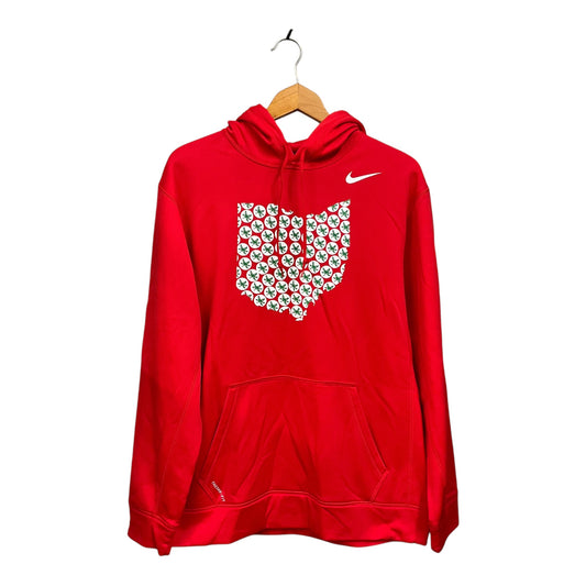 Sweatshirt Hoodie By Nike Apparel In Red, Size: L