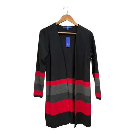 Cardigan By Apt 9 In Black & Red, Size: S