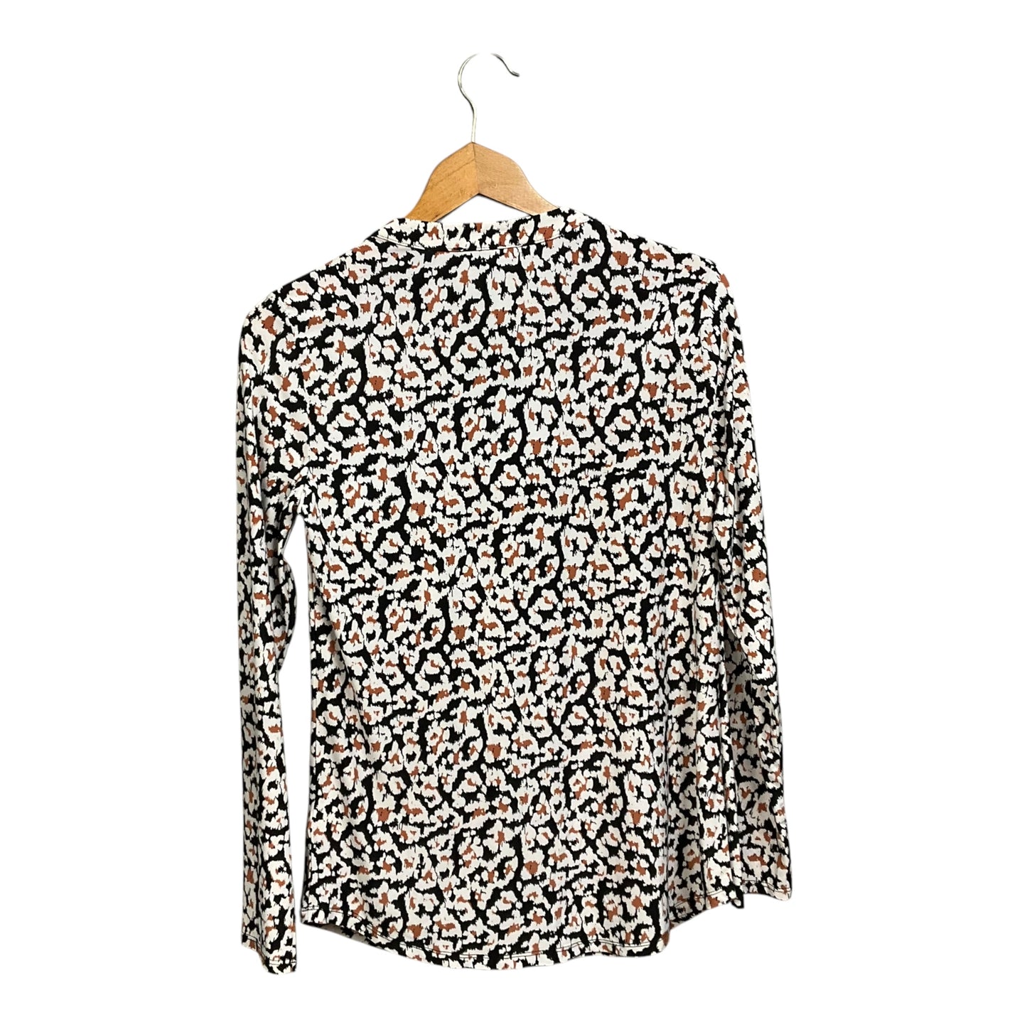 Blouse Long Sleeve By Inc In Black & White, Size: M