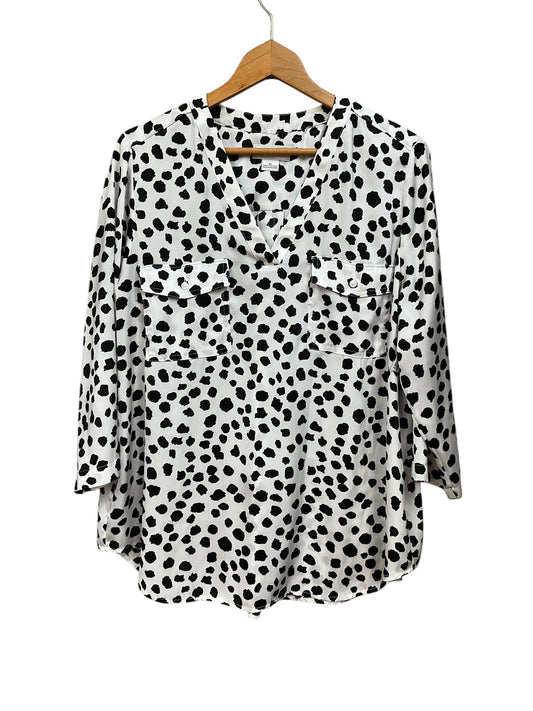 Blouse Long Sleeve By Liz Claiborne  Size: Xl