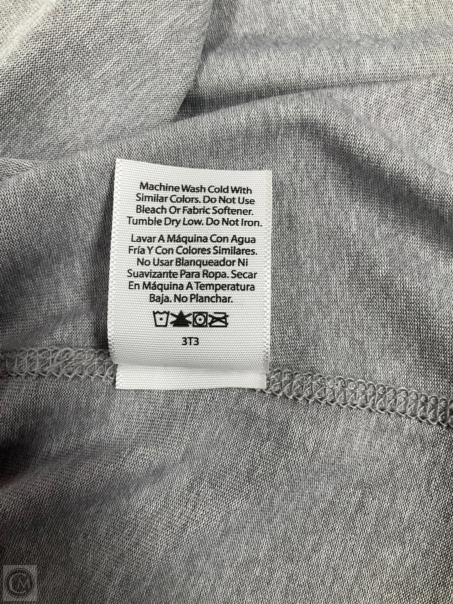 Top Short Sleeve By Athletic Works In Grey, Size: M