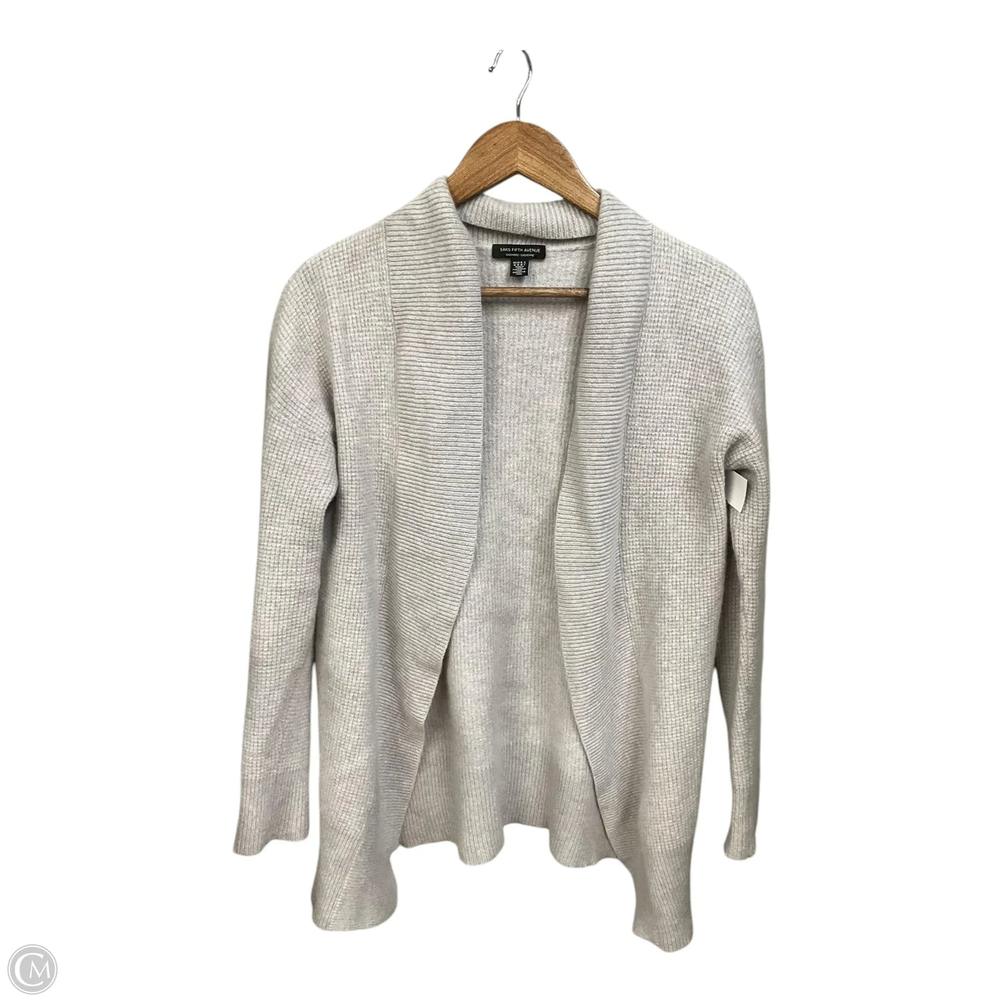 Cardigan By Saks Fifth Avenue In Grey, Size: M