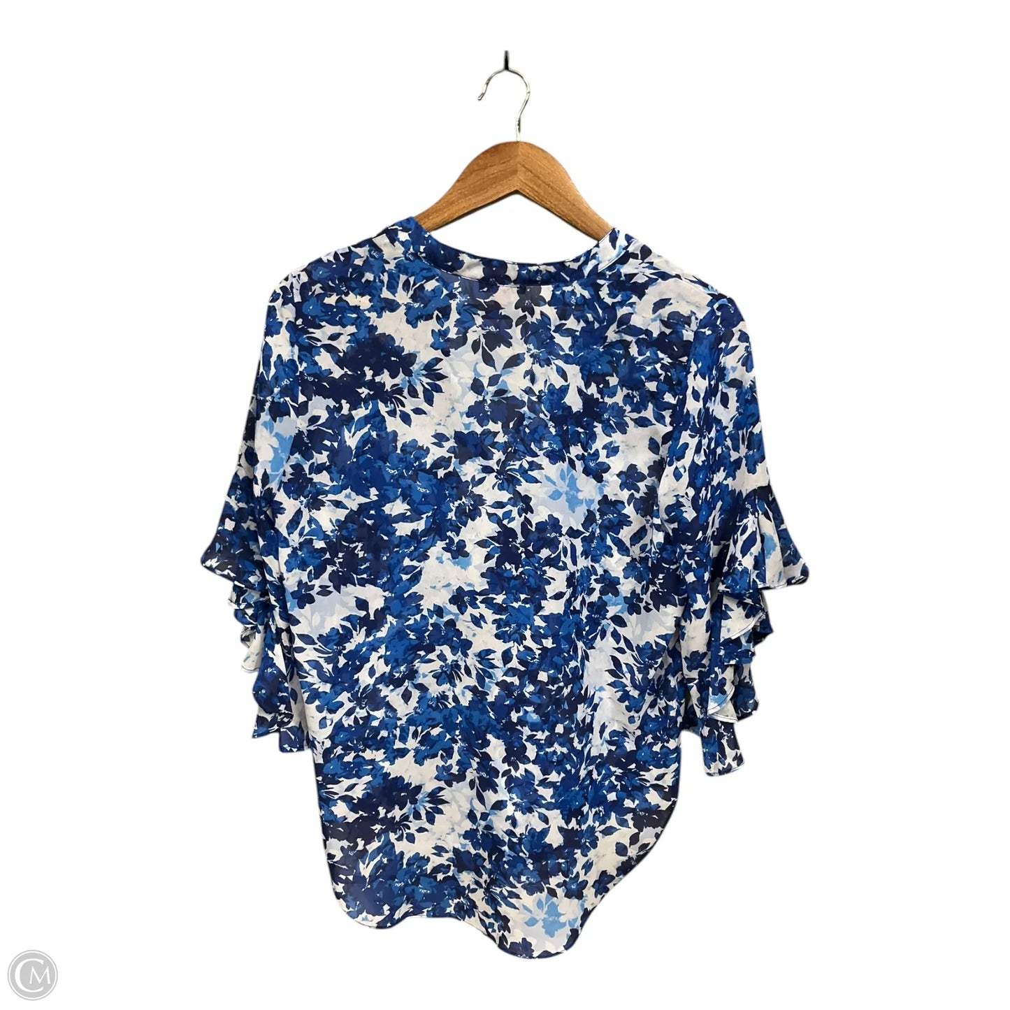 Blouse 3/4 Sleeve By Vince Camuto In Floral Print, Size: S