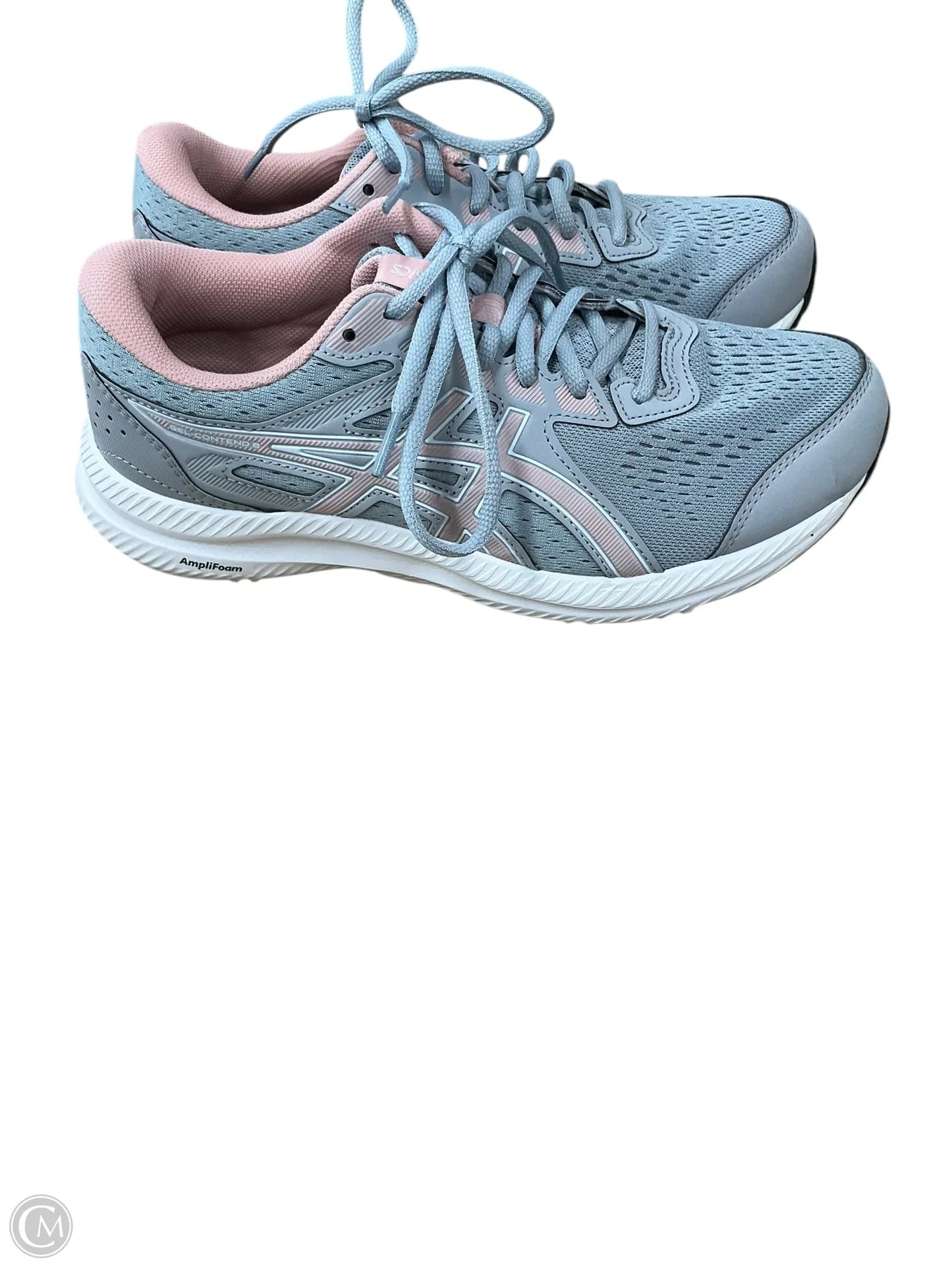 Shoes Athletic By Asics In Grey & Pink, Size: 8.5