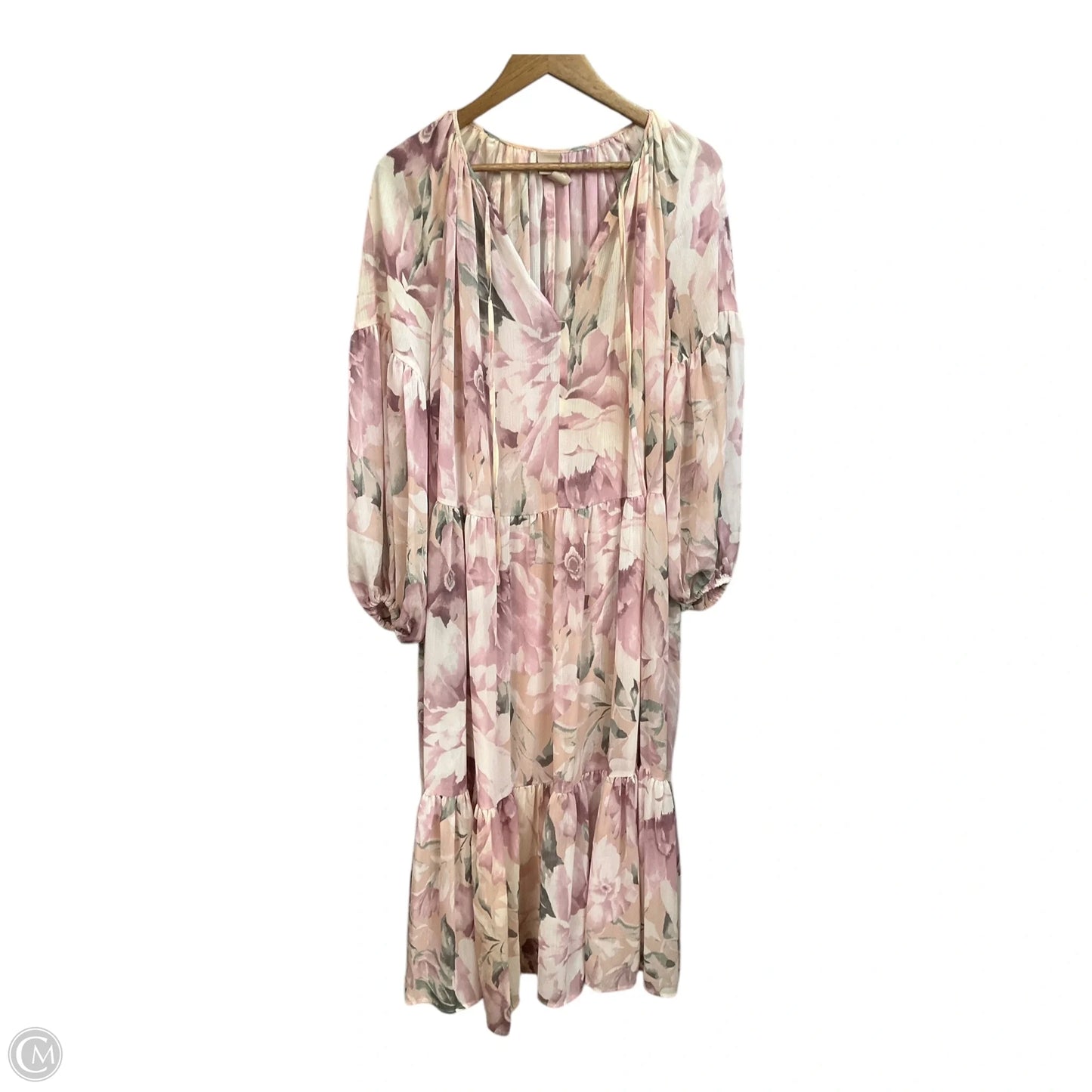 Dress Casual Maxi By H&m In Floral Print, Size: Xl