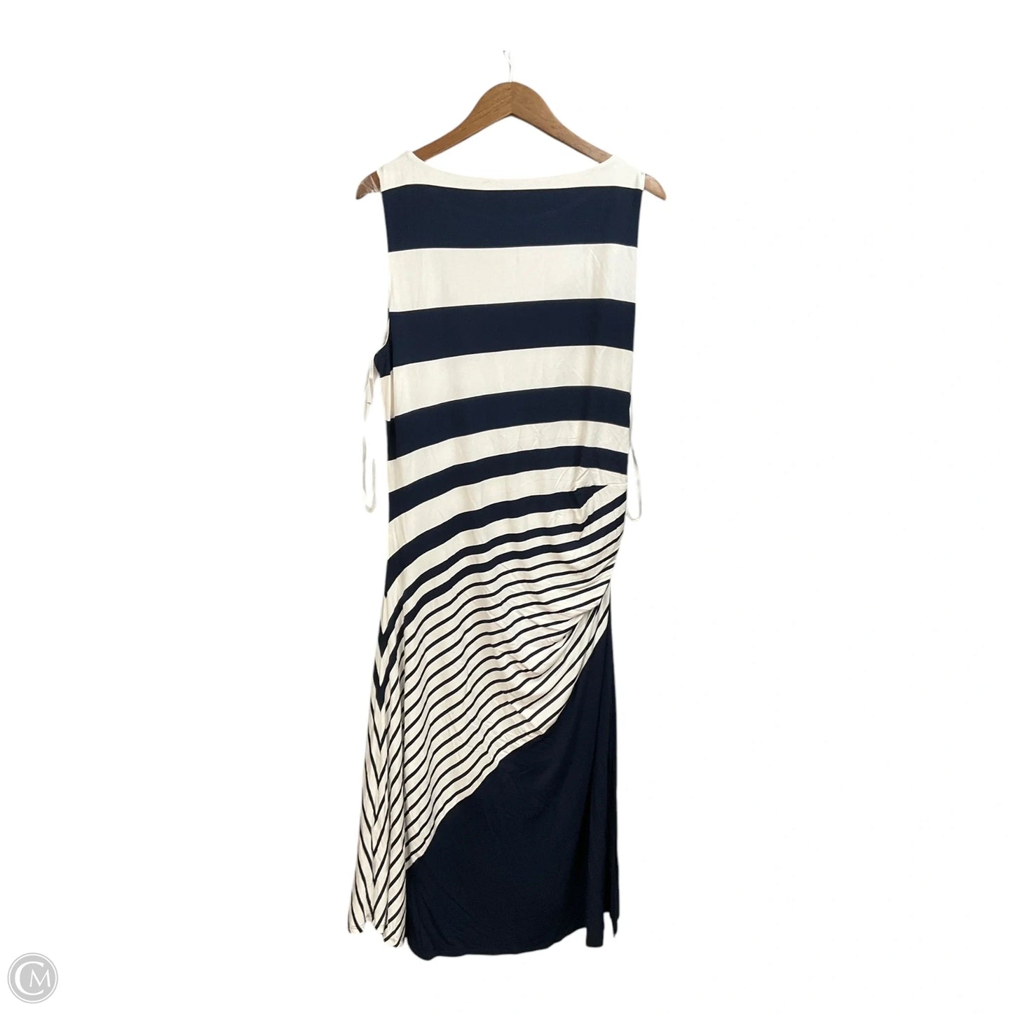 Dress Casual Maxi By Soft Surroundings In Blue & White, Size: 1x