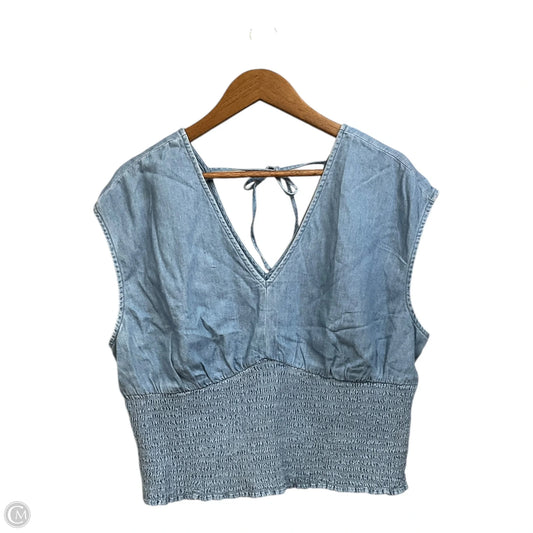 Top Sleeveless By Old Navy In Blue, Size: Xl