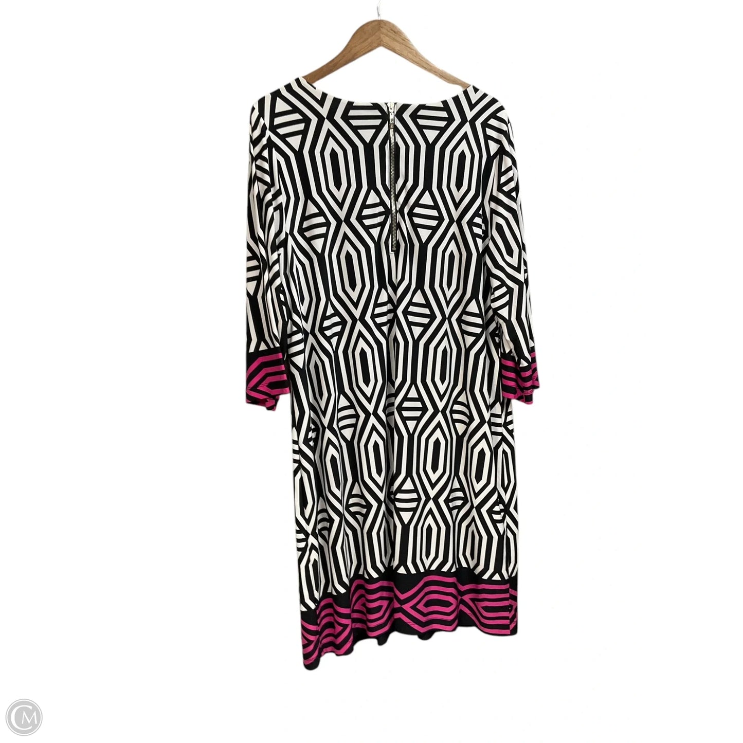 Dress Casual Midi By Inc In Black & White, Size: 2x