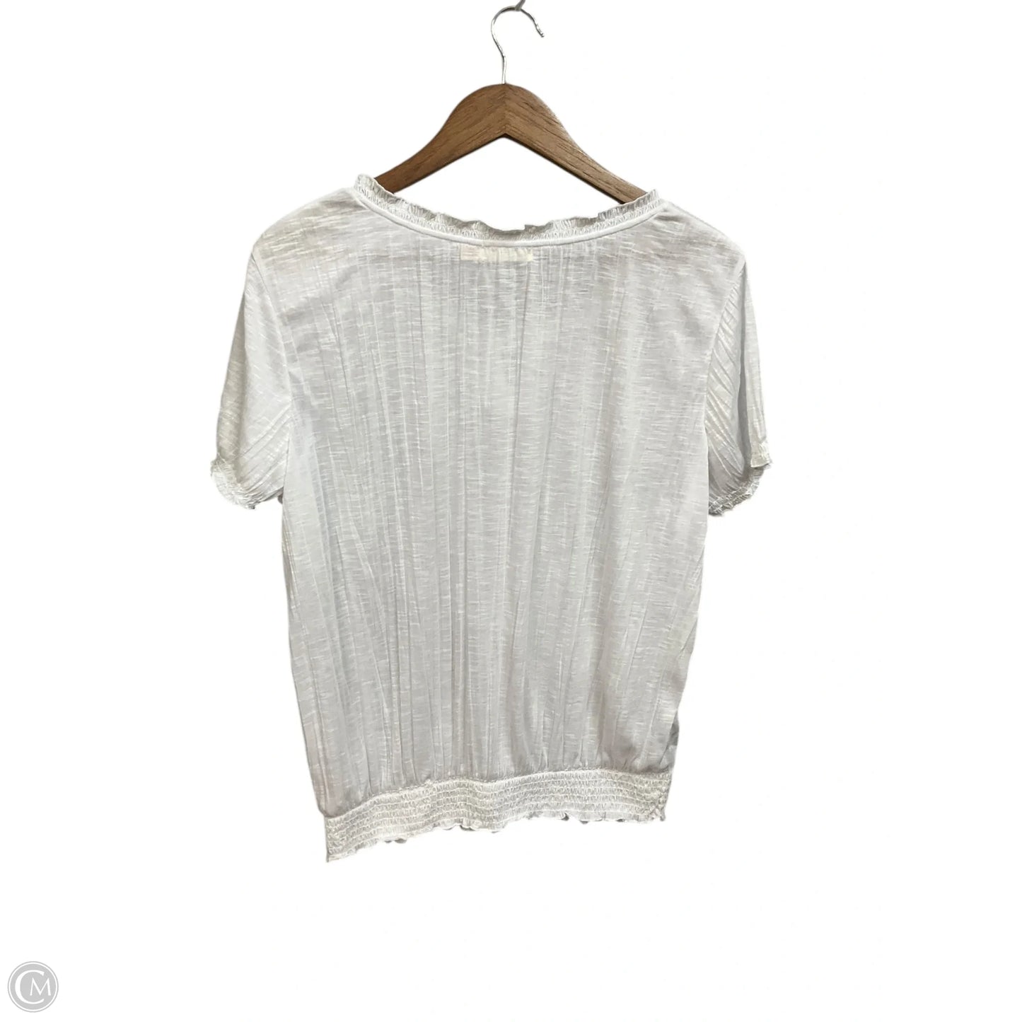 Top Short Sleeve By Faded Glory In White, Size: Xl