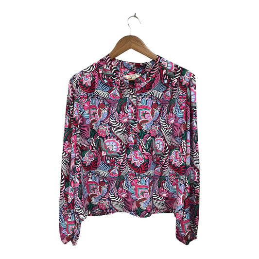 Top Long Sleeve By Loft In Floral Print, Size: Xl