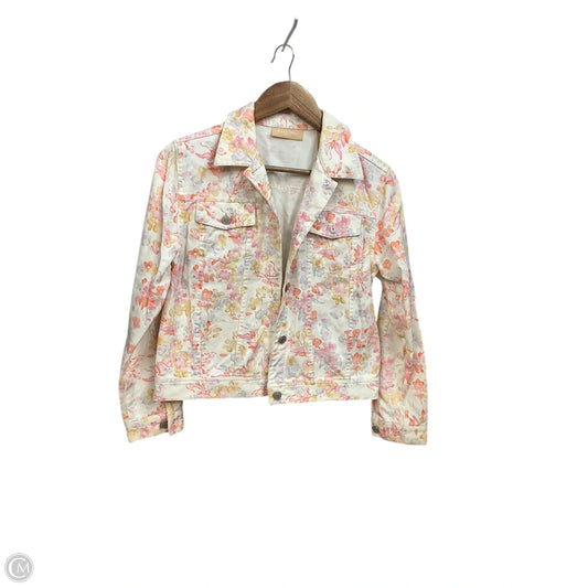 Jacket Denim By Kate Hill In Floral Print, Size: S