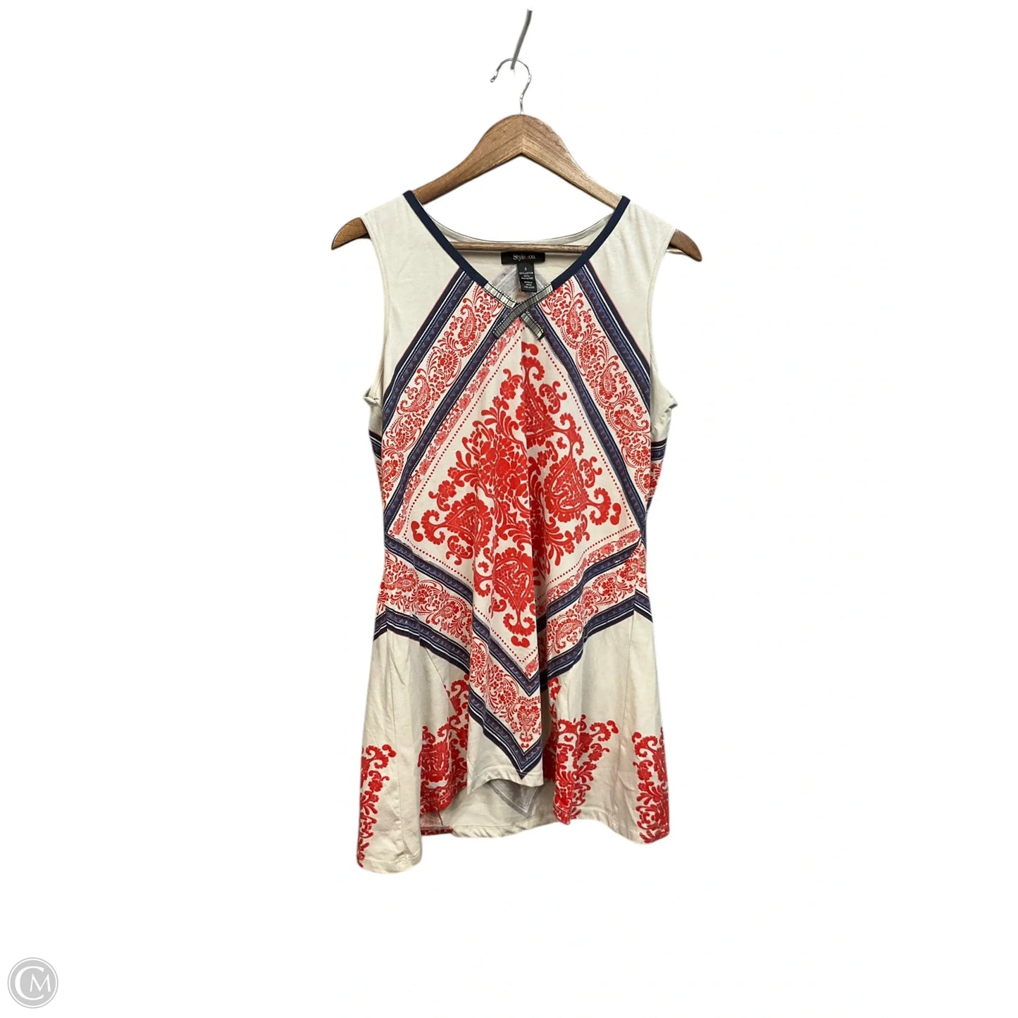 Tunic Sleeveless By Style And Company In White, Size: S