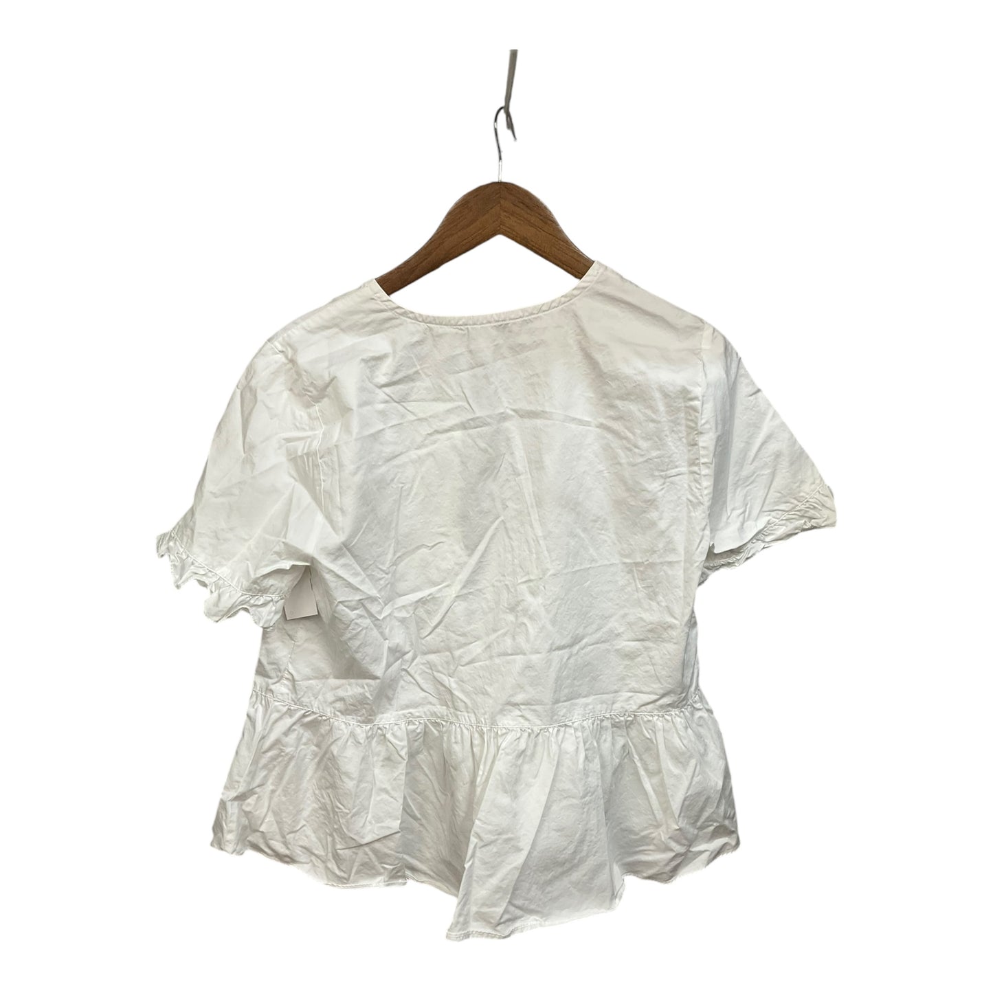 Top Short Sleeve By Madewell In White, Size: L