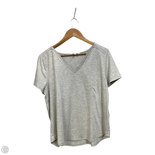 Top Short Sleeve By Rose And Olive In Grey, Size: Xl