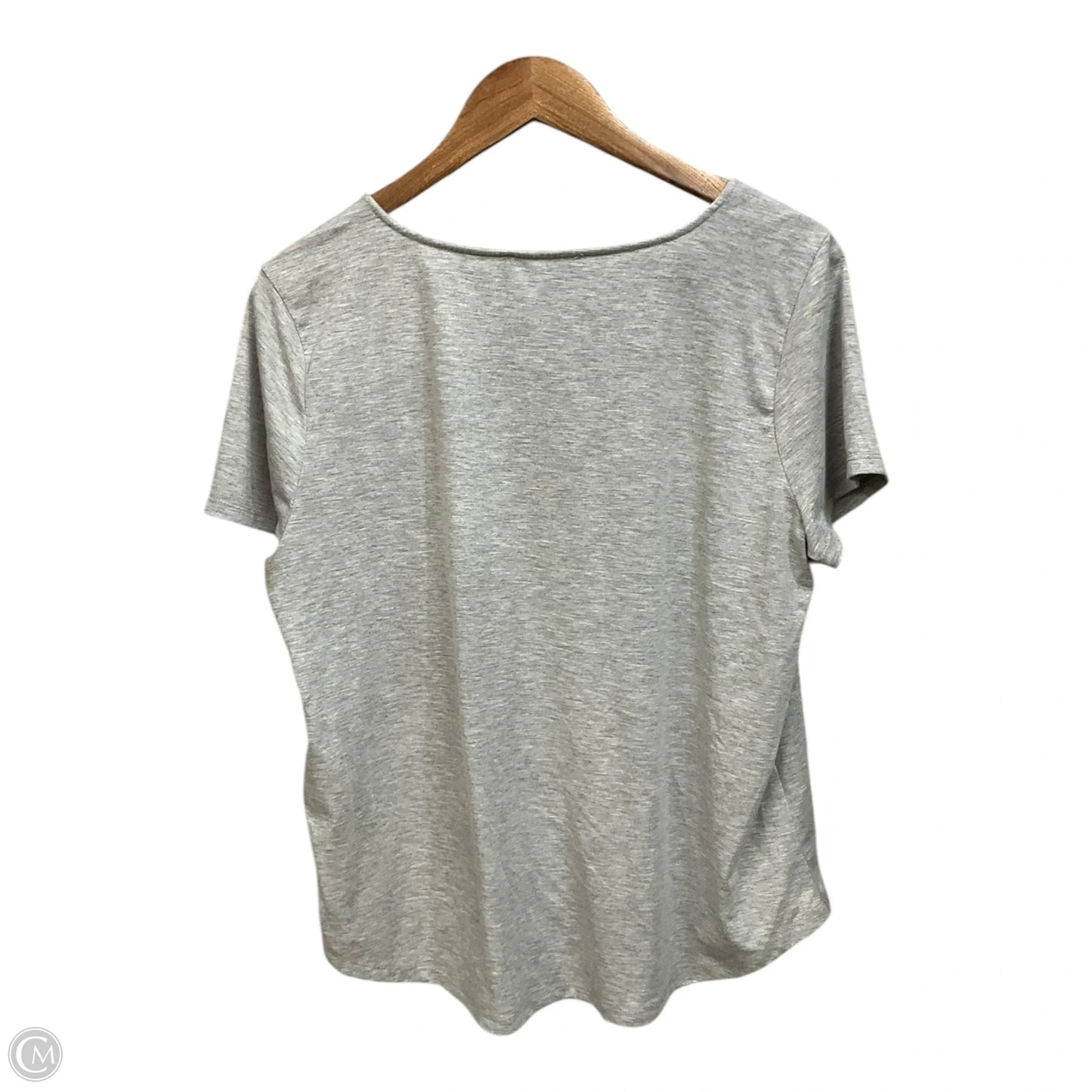 Top Short Sleeve By Rose And Olive In Grey, Size: Xl