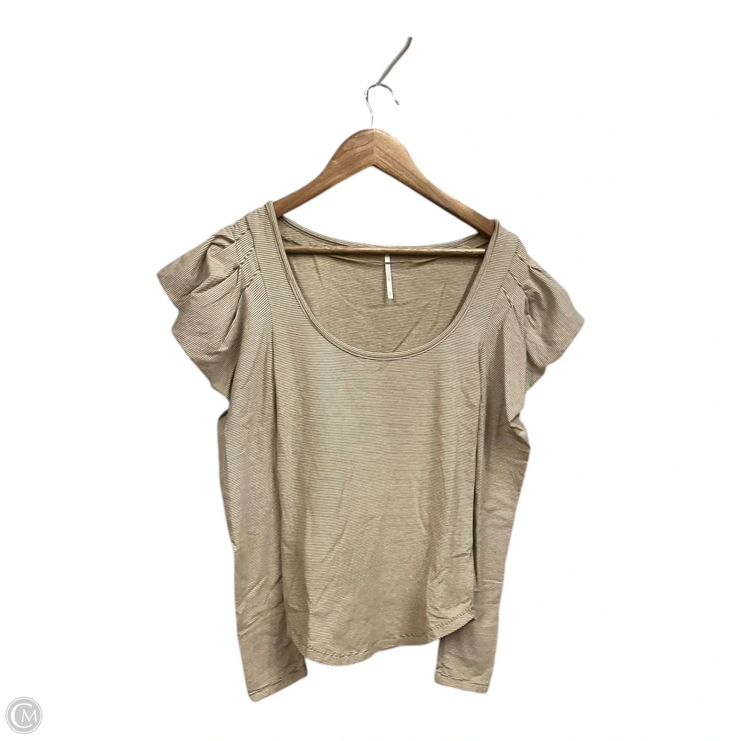 Top Long Sleeve By Free People In Tan, Size: S