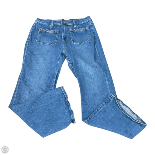 Jeans Wide Leg By Loft In Blue Denim, Size: 4