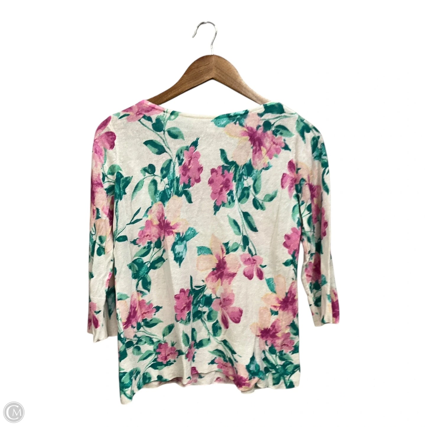 Top Long Sleeve By J. Jill In Floral Print, Size: S