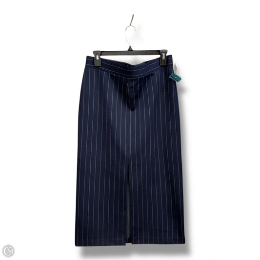 Skirt Maxi By Jones And Co In Blue & White, Size: M