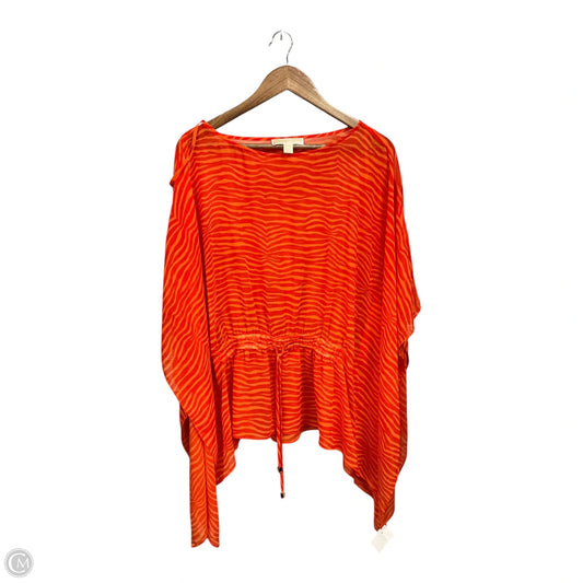 Kimono Designer By Michael Kors In Orange, Size: Xl