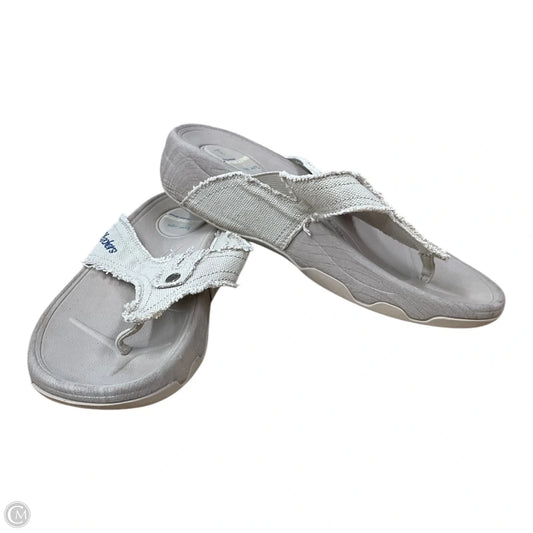 Sandals Flip Flops By Skechers In Tan, Size: 8