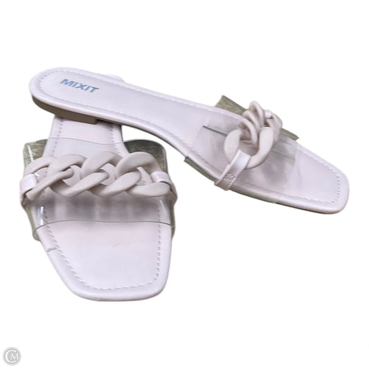 Sandals Flats By Mix It In Pink, Size: 9.5