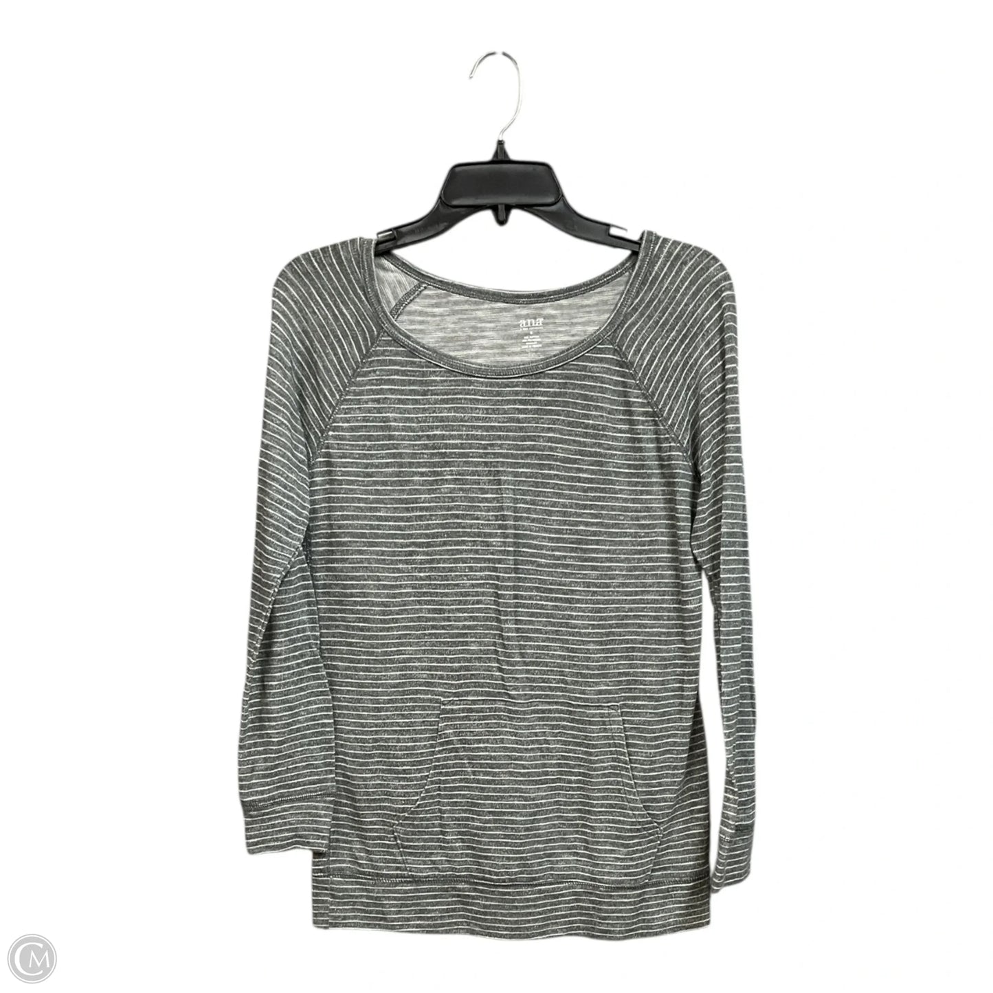 Top Long Sleeve By Ana In Striped Pattern, Size: S