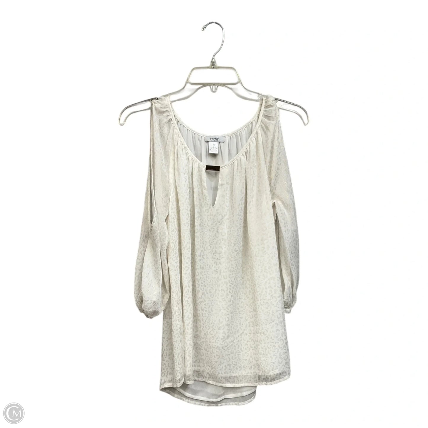 Top Long Sleeve By Cache In Animal Print, Size: Xs