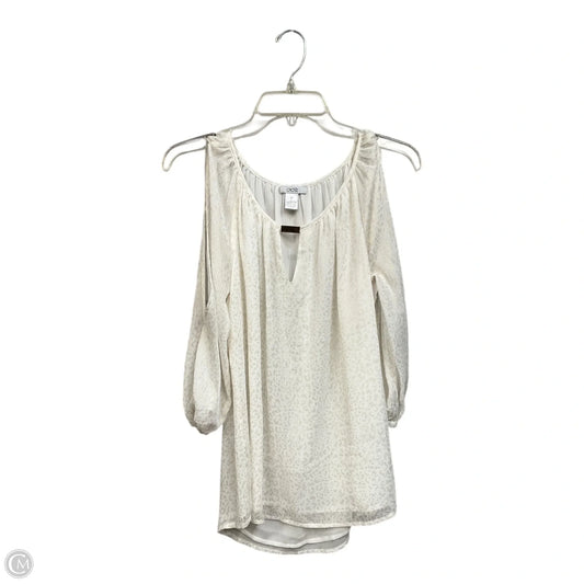 Top Long Sleeve By Cache In Animal Print, Size: Xs