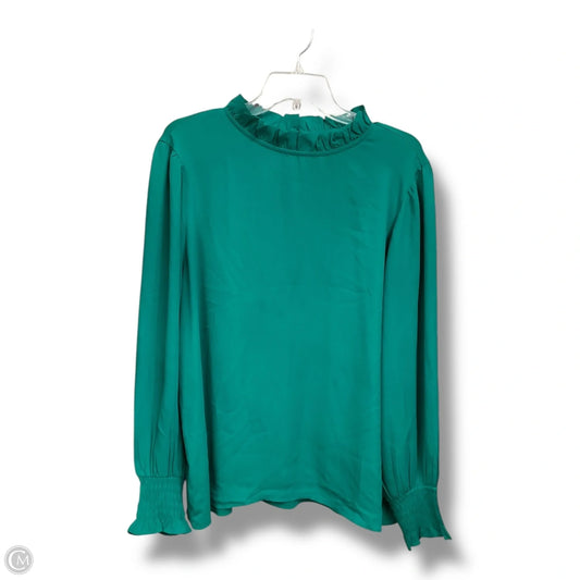 Top Long Sleeve By Ann Taylor In Green, Size: Xl