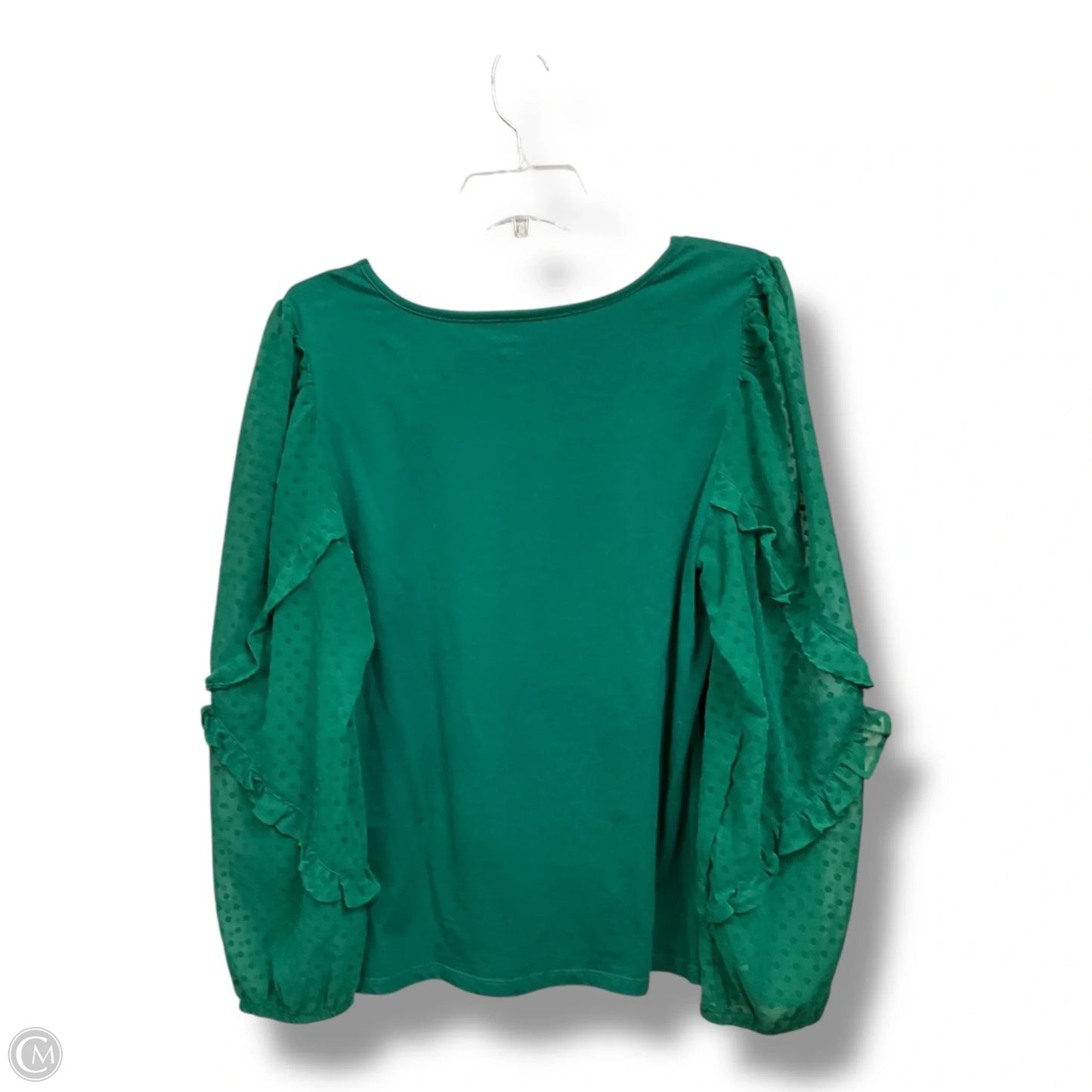 Top Long Sleeve By Loft In Green, Size: L