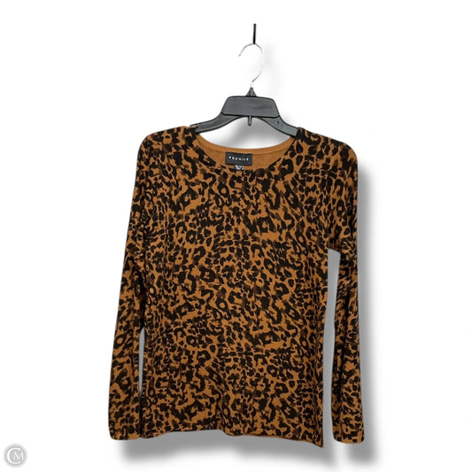 Top Long Sleeve By Premise In Animal Print, Size: Xs