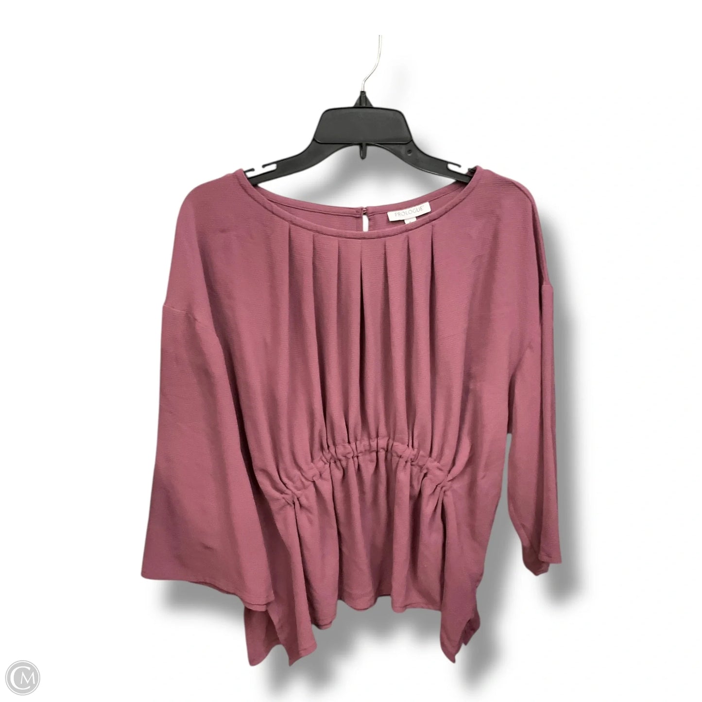 Top 3/4 Sleeve By Prologue In Purple, Size: Xl