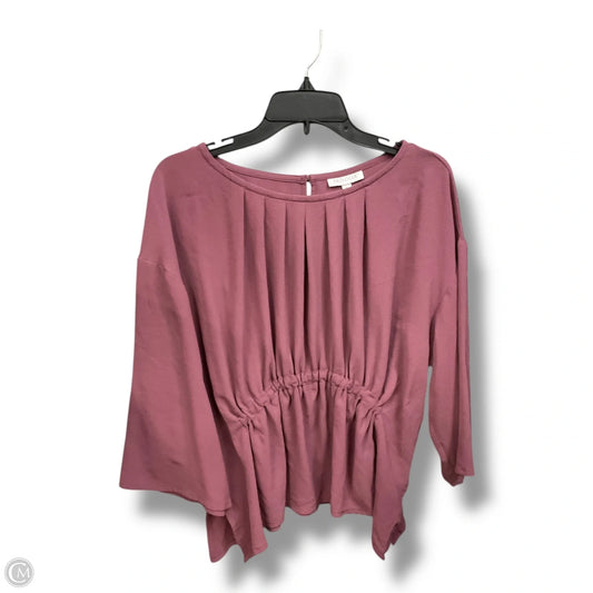 Top 3/4 Sleeve By Prologue In Purple, Size: Xl